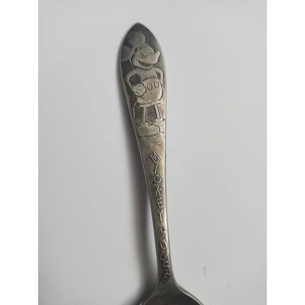 Vintage‎ 1930s Mickey Mouse Spoon Branford Silver Plate Disney Collectible